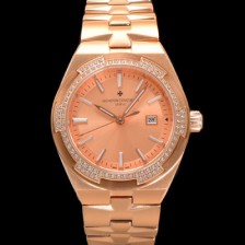 홍콩명품 [바쉐런 콘스탄틴] 여성용 오버시즈 4605V200R-B968 18K 로즈골드 오토매틱 무브먼트 35mm 샴페인 다이얼 vac1145  