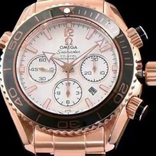 홍콩명품 [오메가] 남성용 시마스터 플래닛오션 222.30.38.50.01 18k 로즈골드 크로노그래프 화이트 다이얼 오토매틱 무브먼트 OMG0030  