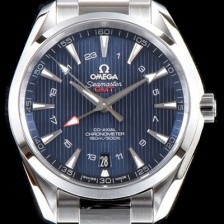홍콩명품 [오메가] 남성용 시마스터 231.10.43.22.03.001 VS사 아쿠아 테라 150M 오메가 코-액시얼 크로노미터 지엠티 43MM 블루 다이얼 브레이슬릿 오토매틱 무브먼트 OMG0545  
