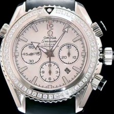 홍콩명품 [오메가] 남성용 시마스터 코엑시엘 222.32.38.50.01 쥬얼 다이아몬드 베젤 크로노그래프 화이트 다이얼 오토매틱 무브먼트 OMG0005  