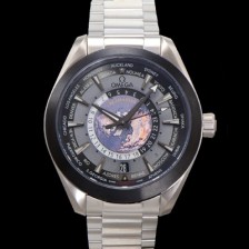 홍콩명품 [오메가] 남성용 씨마스터 220.92.43.22.99.001 아쿠아테라 150M GMT 월드타이머 43미리 오토매틱 Cal. 8938 타입 메탈줄 그레이 다이얼 omg20242  