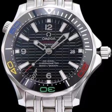 홍콩명품 [오메가] 남성용 시마스터 블랙 다이얼 오토매틱 무브먼트 OMG0014  