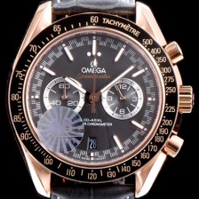 홍콩명품 [오메가] 남성용 스피드마스터 329.53.44.51.03.001 18K 로즈골드 레이싱 코-액시얼 마스터 크로노미터 타키미터 크로노그래프 그레이 다이얼 일본 수입산 쿼츠 무브먼트 OMG0542  