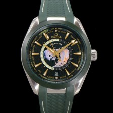 홍콩명품 [오메가] 남성용 씨마스터 1:1수제공정형 220.30.43.22.10.001 아쿠아테라 150M GMT 월드타이머 43미리 오토매틱 Cal. 8938 타입 메탈줄 그린 다이얼 omg20247  