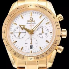 홍콩명품 [오메가] 남성용 스피드 마스터 화이트 다이얼 오토매틱 무브먼트 OMG0011  