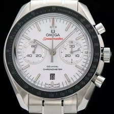 홍콩명품 [오메가] 남성용 스피드마스터 크로노그래프 화이트 다이얼 블랙베젤 OMG0150  