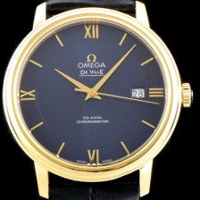 홍콩명품 [오메가] 남성용 드빌 424.53.40.20.03.001 프레스티지 코-액시얼 블루 다이얼 18k 옐로우골드 투톤 콤비 오토매틱 무브먼트 OMG0010  