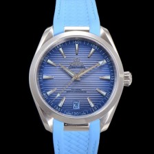 홍콩명품 [오메가] 남성용 씨마스터 신제품 220.12.41.21.03.008 아쿠아테라 코-액시얼 41mm 오토매틱 Cal.8900 타입 우레탄줄 썸머 블루 다이얼 omg20249  