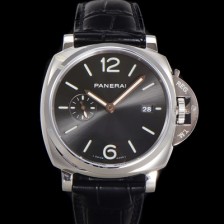 홍콩명품 [파네라이] 남성용 루미노르 듀 PAM01250 42mm 오토매틱 Cal.P.900 타입 가죽줄 카본 블랙 다이얼 pan5197  