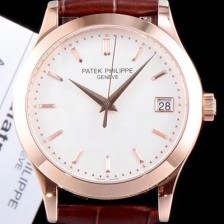 홍콩명품 [파텍필립] 남성용 칼라트라바 5296R-010 18k로즈골드 화이트 다이얼 오토매틱 무브먼트 PAT0105  