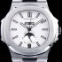 홍콩명품 [파텝필립] 남성용 파텍필립 신형 노틸러스 데이데이트 문페이즈 화이트 텍스쳐드 다이얼 기계식 자동형 무브먼트 PAT0130  
