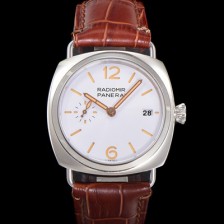 홍콩명품 [파네라이] 남성용 라디오미르 콰란타 PAM01292 40mm 오토매틱 가죽줄 화이트 다이얼 pan5203  