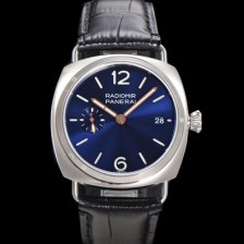 홍콩명품 [파네라이] 남성용 라디오미르 콰란타 PAM01293 40mm 오토매틱 가죽줄 블루 다이얼 pan5206  