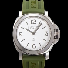 홍콩명품 [파네라이] 남성용 루미노르 PAM01087 베이스 로고 오토매틱 6497-2 타입 44mm  우레탄 화이트 다이얼 pan5194  