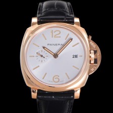 홍콩명품 [파네라이] 남성용 루미노르 듀 골드텍 PAM01336 42미리 오토매틱 Cal.P.900 타입 18K 로즈골드 화이트 다이얼 pan5196  