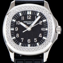 홍콩명품 [파텝필립] 남성용 아쿠아넛 5067A-001 루체 시리즈 Upgrade!! 스와로브 다이아몬드 셋팅 베젤 3D 블랙 와플 다이얼 E23-250 S C 쿼츠 무브먼트 PAT0100  