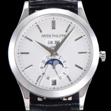 홍콩명품 [파텍필립] 남성용 신형!!컴플리케이션 5396G-011 에뉴얼 캘린더 데이-데이트 문페이즈 화이트 다이얼 Cal.324 S C 오토매틱 무브먼트 PAT0100  