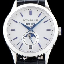홍콩명품 [파텍필립] 남성용 신형!!컴플리케이션 5396G-011 에뉴얼 캘린더 데이-데이트 문페이즈 화이트 다이얼 Cal.324 S C 오토매틱 무브먼트 PAT0004  