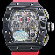 홍콩명품 [리차드밀레] 남성용 오토매틱 플라이백 RM11-03 오버사이즈 데이트 크로노그래프레드 포지드 카본 케이스 스켈레톤 다이얼 오토매틱 무브먼트 ric0278  