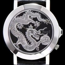 홍콩명품 [피아제] 남성용 폴로 시리즈 실버 룡토템 블랙 다이얼 스위스 쿼츠무브 PIA4200  