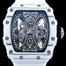 홍콩명품 [리차드밀레] 남성용 뚜르비용 RM53-01 파블로 맥도너우 화이트 카본 TPT 스켈레톤 다이얼 오토매틱 무브먼트 RIC0402  