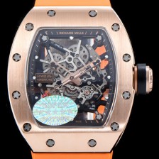홍콩명품 [리차드밀레] 남성용 리차드밀 RM035 아메리카즈!! 고급스러운 18K 로즈골드 스켈레톤 다이얼 오토매틱 무브먼트 RIC0400  