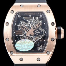 홍콩명품 [리차드밀레] 남성용 리차드밀 RM035 아메리카즈!! 고급스러운 18K 로즈골드 스켈레톤 다이얼 오토매틱 무브먼트 RIC0405  
