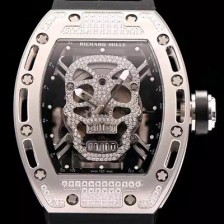 홍콩명품 [리차드밀레] 남성용 리차드밀레 RM052 뚜르비용 스컬 워치 1:1 수공 맞물림 형식의 쥬얼세팅 스켈레톤&해골무늬 다이얼 오토매틱 무브먼트 RIC0404  