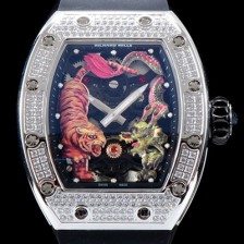 홍콩명품 [리차드밀레] 남성용 리차드밀 RM51-01 타이거&드래곤 미쉘 요 워치!! 수공 맞물림 형식의 쥬얼세팅 스켈레톤 다이얼 오토매틱 무브먼트 RIC0411  