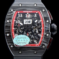 홍콩명품 [리차드밀레] 남성용 리차드밀레 RM011 100% 포지드 카본 케이스 스켈레톤 다이얼 신형 SHANGHAI ETA 7750B-2 크로노그래 오토매틱 무브먼트 RIC0411  