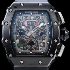 홍콩명품 [리차드밀레] 남성용 최신버전 업그레이드형 RM011 블랙 세라믹 오버사이즈 데이트 크로노그래프 스켈레톤 다이얼 오토매틱 무브먼트 RIC0415  