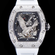 홍콩명품 [리차드밀레] 남성용 리차드밀레 RM57-02 이글 독수리 에디션 UP!! 수공 맞물림 형식의 쥬얼세팅 스켈레톤 다이얼 오토매틱 무브먼트 RIC0453  