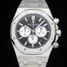 홍콩명품 [오데마피게] 남성용 로얄오크 26331ST.OO.1220ST.02 블랙 와플 다이얼 신형 ETA 7750B-2 오토매틱 무브먼트 AUD88422  