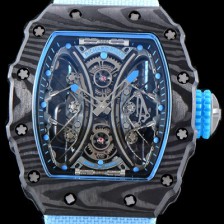 홍콩명품 [리차드밀레] 남성용 뚜르비용 RM53-01 파블로 맥도너우 블랙 카본 TPT 스켈레톤 다이얼 오토매틱 무브먼트 ric0276  