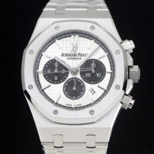 홍콩명품 [오데마피게] 남성용 로얄오크 26331ST.OO.1220ST.03 화이트 와플 다이얼 신형 ETA 7750B-2 오토매틱 무브먼트 AUD88424  