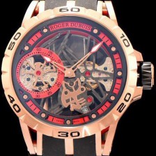 홍콩명품 [로저드뷔] 남성용 엑스칼리버 블랙&래드 다이얼 오토매틱 무브먼트 ROG4215  