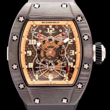 홍콩명품 [리차드밀레] 남성용 RM022 NTPT RG 포지드 카본 스켈레톤 다이얼 블랙 러버 스트랩 오토매틱 무브먼트 RIC0403  