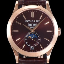 홍콩명품 [파텍필립] 남성용 컴플리케이션 5396R 에뉴얼 캘린더 39MM UP!! 데이-데이트 문페이즈 18K 로즈골드 케이스 브라운 다이얼 Cal.324 S C 오토매틱 무브먼트 PAT01521  