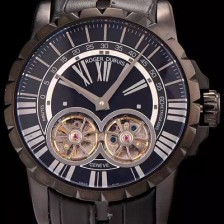 홍콩명품 [로저드뷔] 남성용 엑스칼리버 아시안 오토매틱 블랙 다이얼 47mm ROG4225  