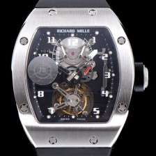 홍콩명품 [리차드밀레] 남성용 RM001 새틴 폴리쉬드 스켈레톤 다이얼 아시안 투어빌론 탑재 무브먼트 RIC0421  