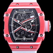 홍콩명품 [리차드밀레] 남성용 RM67-02 하이 점프 무타즈 에사 바르심 스켈레톤 다이얼 오스트리아 산 신형 화이트 우레탄러버밴드 오토매틱 무브먼트 RIC0441  