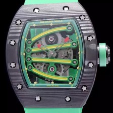 홍콩명품 [리차드밀레] 남성용 RM59-01 스켈레톤 그린옐로 다이얼 오토매틱 무브먼트 RIC4235  