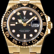 홍콩명품 [로렉스] 남성용 지엠티 마스터II 116718-LN-78208 BEST 모델 신형버젼 고급스러운 18K 옐로우골드 케이스 세라믹 베젤 블랙 다이얼 오이스터 브레이슬릿 오토매틱 무브먼트 ROL0502  