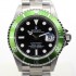 홍콩명품 [로렉스] 남성용 업그레이드된!!서브마리너 데이트 16610LV-93250 그린 알루미늄 베젤 블랙 다이얼 브레이슬릿 스위스 Cal.3135 오토매틱 무브먼트 ROL0323  