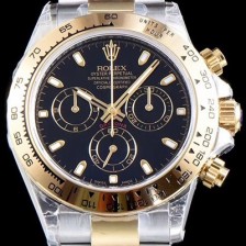 홍콩명품 [로렉스] 남성용 데이토나 18K 엘루골드 검정 다이얼 ROL0140  