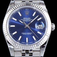 홍콩명품 [로렉스] 남성용 데이저스트 II 126334 블루 다이얼 야광 스틱 인덱스 스틸 브레이슬릿오토매틱 무브먼트 ROL0001  