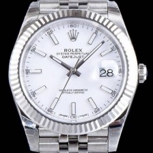 홍콩명품 [로렉스] 남성용 데이저스트 II m126334-0004 화이트 다이얼 야광 스틱 인덱스 스틸 브레이슬릿 오토매틱 무브먼트 ROL0304  