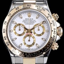 홍콩명품 [로렉스] 남성용 최상급 퀄리티 데이토나 116503 18K 옐로골드 포금 제품!! 크로노그래프 18K 옐로골드 투톤 콤비 화이트 다이얼 오토매틱 무브먼트 ROL0310  