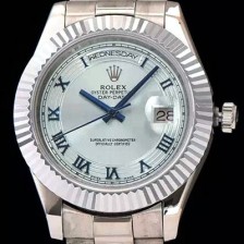홍콩명품 [로렉스] 남성용 데이데이트 2 로마 인덱스 블루 다이얼 ROL0100  