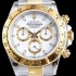 홍콩명품 [로렉스] 남성용 신형 데이토나 모델 업데이트!! 크로노그래프 18k 옐로골드 투톤 콤비 화이트 다이얼 야광 인덱스 오토매틱 무브먼트 ROL0311  